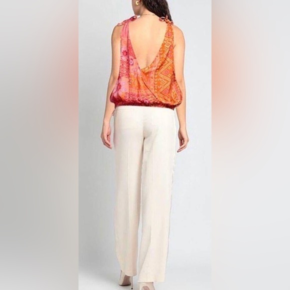 Free People NWOT- Tied To You Tank Top in Lemonade Combo - Picture 3 of 8